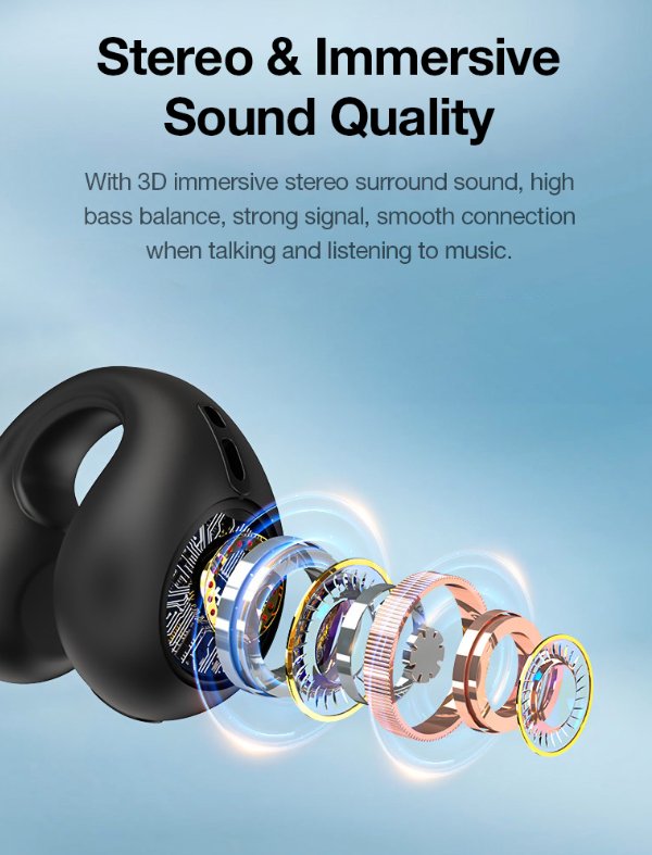 Bone Earbuds Waterproof Sound Freedom👌